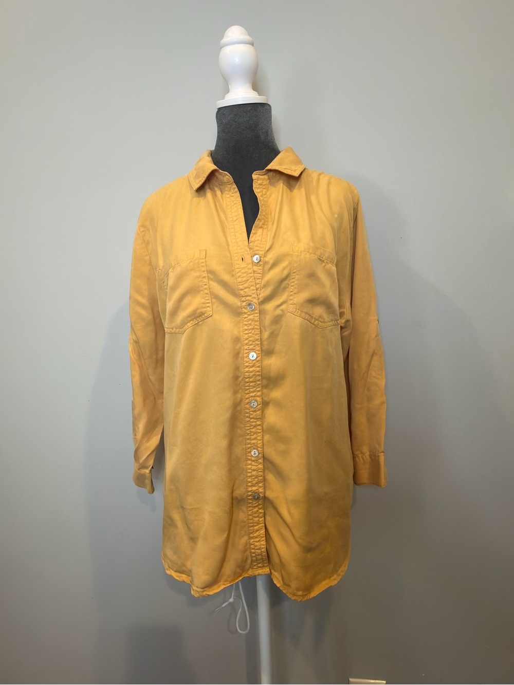 grand & greene Mustard Yellow Button-Down Shirt
